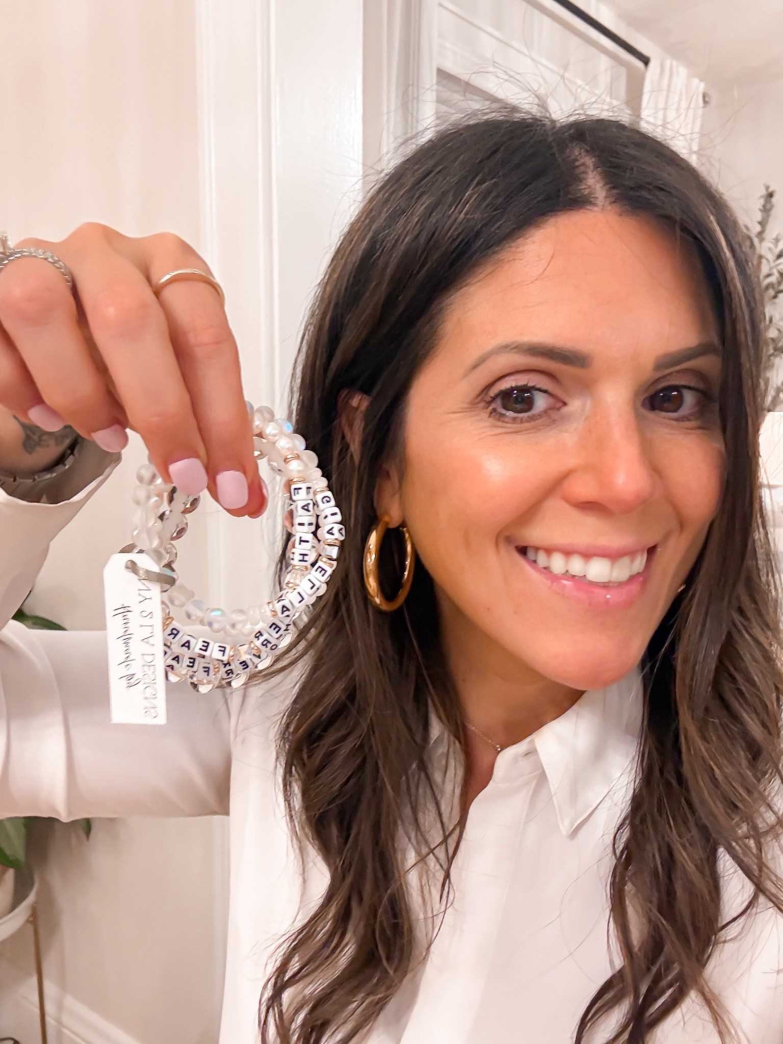 Custom stacker bracelets that I wear every day. They’re high quality, they’re affordable, and they’re custom. Plus on sale right now for 4 for $35. And use my code GL20 for 20% off  

Plus you’re supporting a small women owned business! 

#LTKmomlife #LTKPetite #LTKOver40