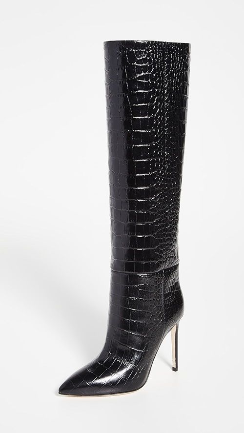 Paris Texas Moc Croco Stiletto Heel Tall Boots | SHOPBOP | Shopbop