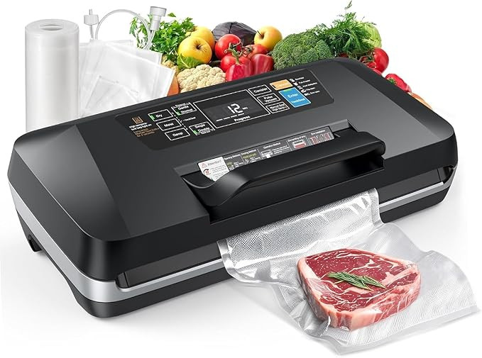 95kpa Vacuum Sealer Machine,Commercial Full Automatic Food Sealer,Powerful Sealing System with Do... | Amazon (US)