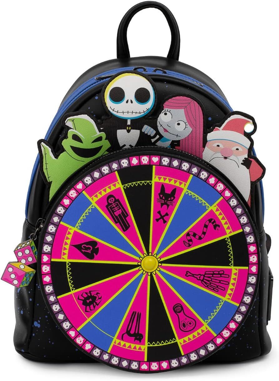 Loungefly Disney Nightmare Before Christmas Oogie Boogie Wheel Womens Double Strap Shoulder Bag P... | Amazon (US)
