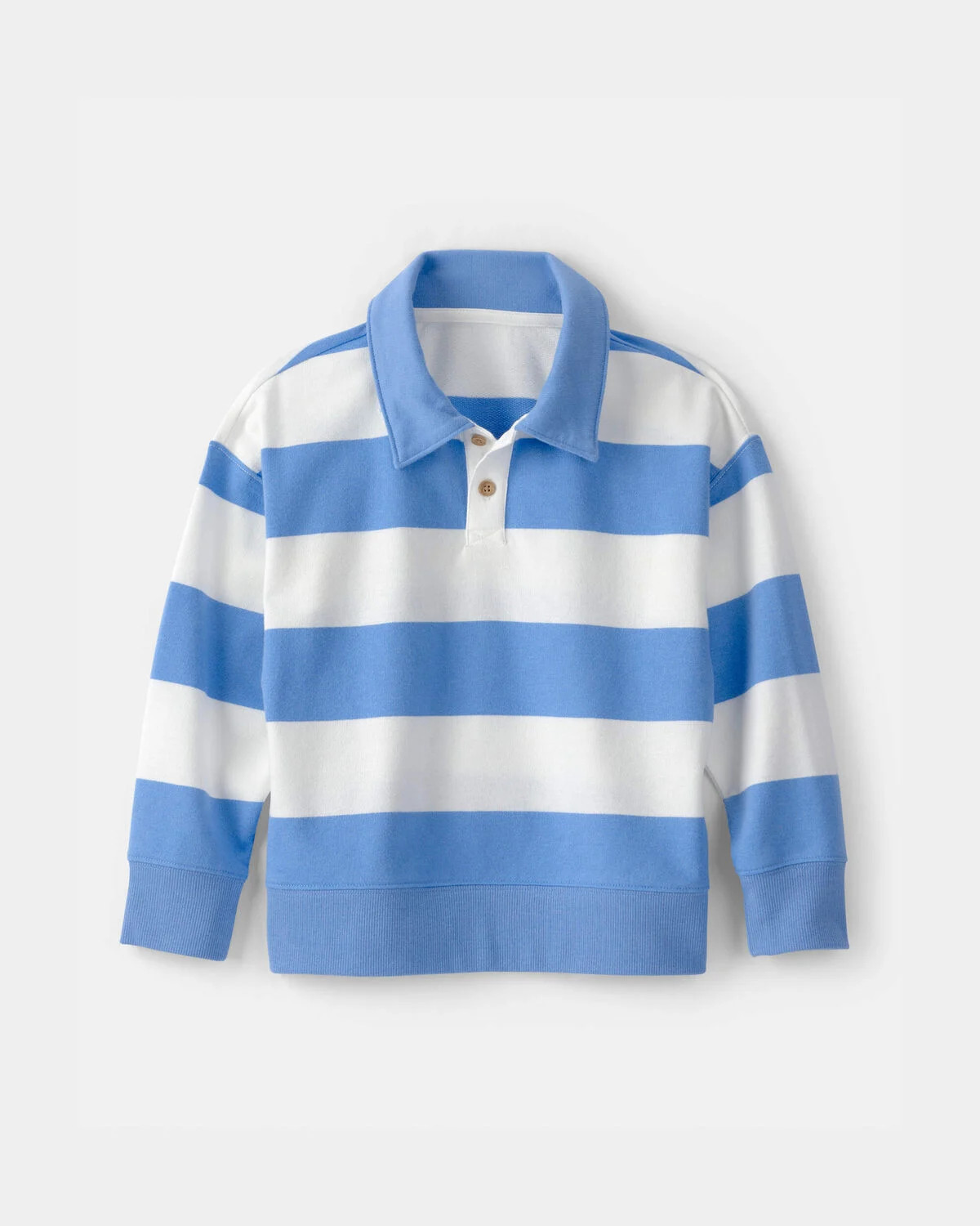 Boys Striped French Terry Pullover Sweatshirt - Blue/White | Carter's Inc