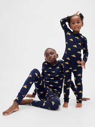 Kids & Baby Organic Brushed Cotton Holiday PJ Set | Gap (US)