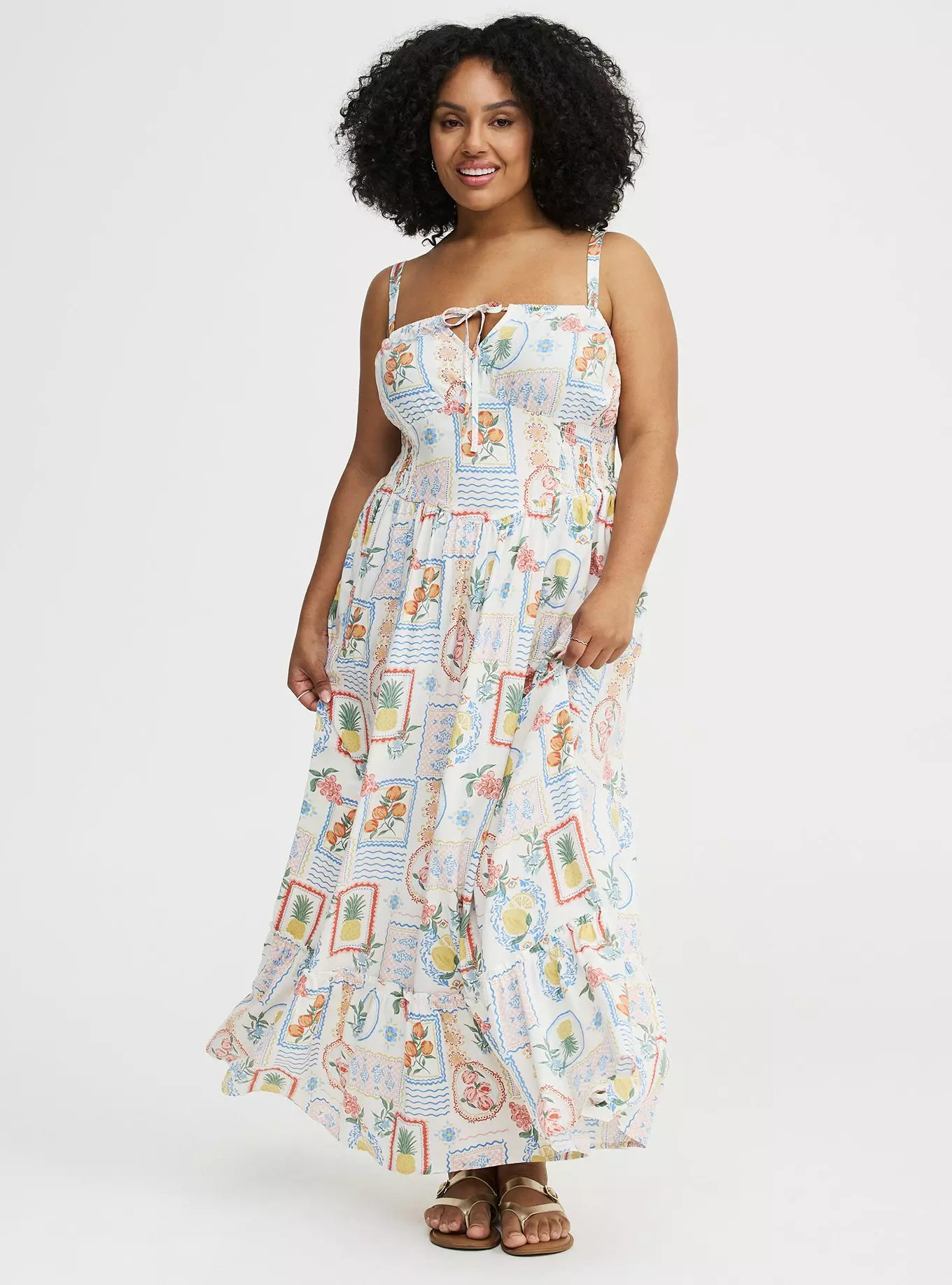 Smocked Detail Maxi Dress | Torrid (US & Canada)