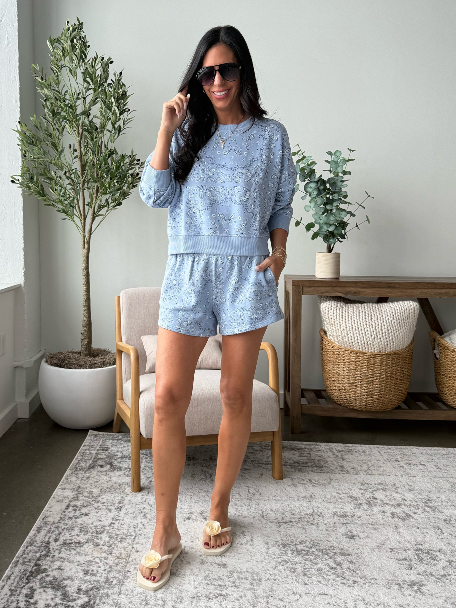 Double discount at Aerie 
The cutest and most comfortable set! 
Small top and bottom 
Code: AerieLTK20

#LTKSeasonal #LTKSaleAlert #LTKU