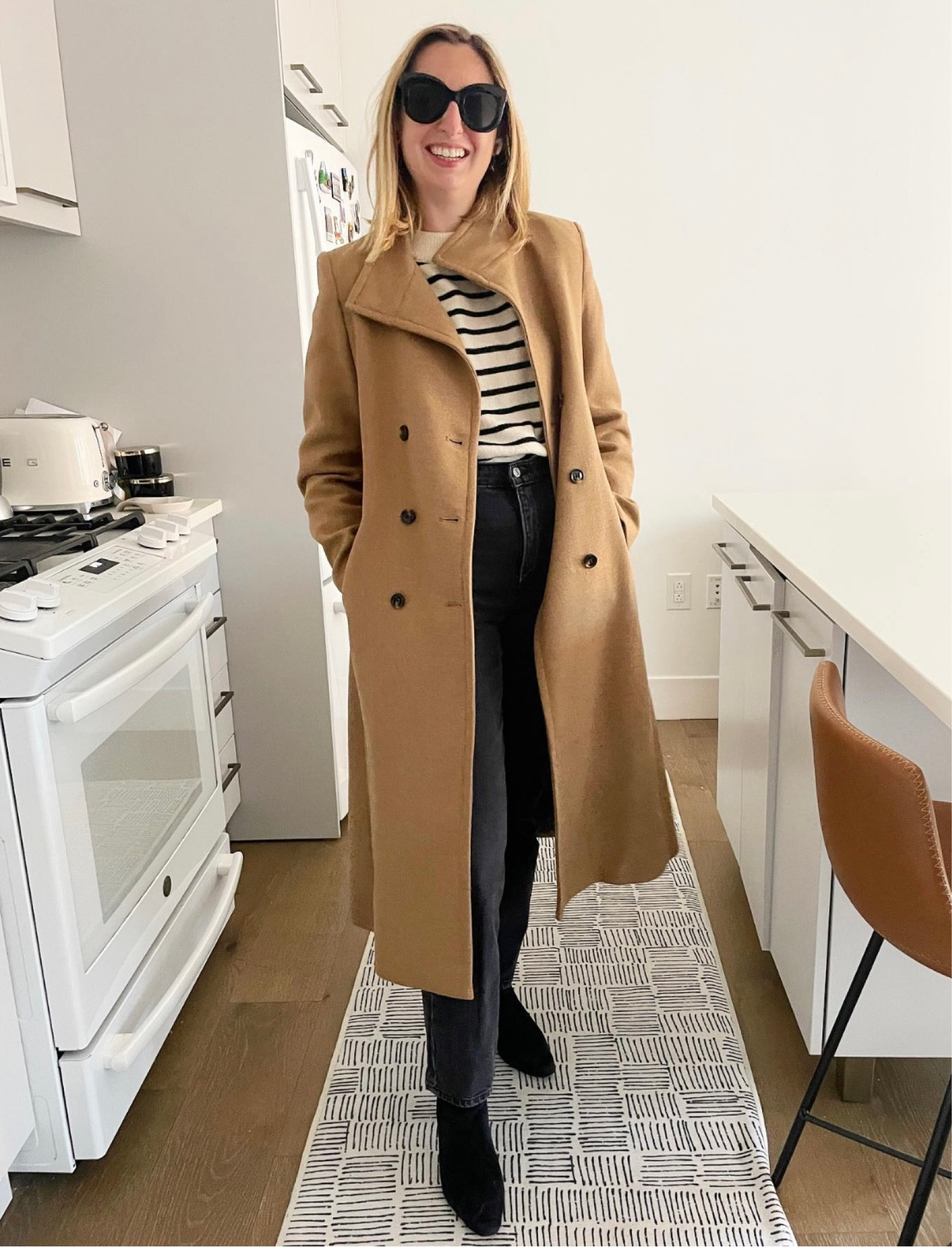 I love this camel coat from @mango. It goes with almost everything.
•
S in camel coat from @mango
S in sweater from @hm 
4 in Ultra High Rise 90s Straight Jeans from @abercrombie 
9.5 in shoes from @jcrew 
•
Links in bio with @shop.ltk 
•
•
•
•
•
#classicoutfit #workoutfit #officeoutfitidea #officeoutfit #casualoutfit #classyoutfit #comfyoutfit #cuteoutfit #stripesoutfit #cameloutfit #camelcoat #stripesweater #blackbooties #blackjeans #outfitidea #ootd #classicfashion #officefashion #neutraloutfit #neutralstyle

#LTKstyletip #LTKworkwear