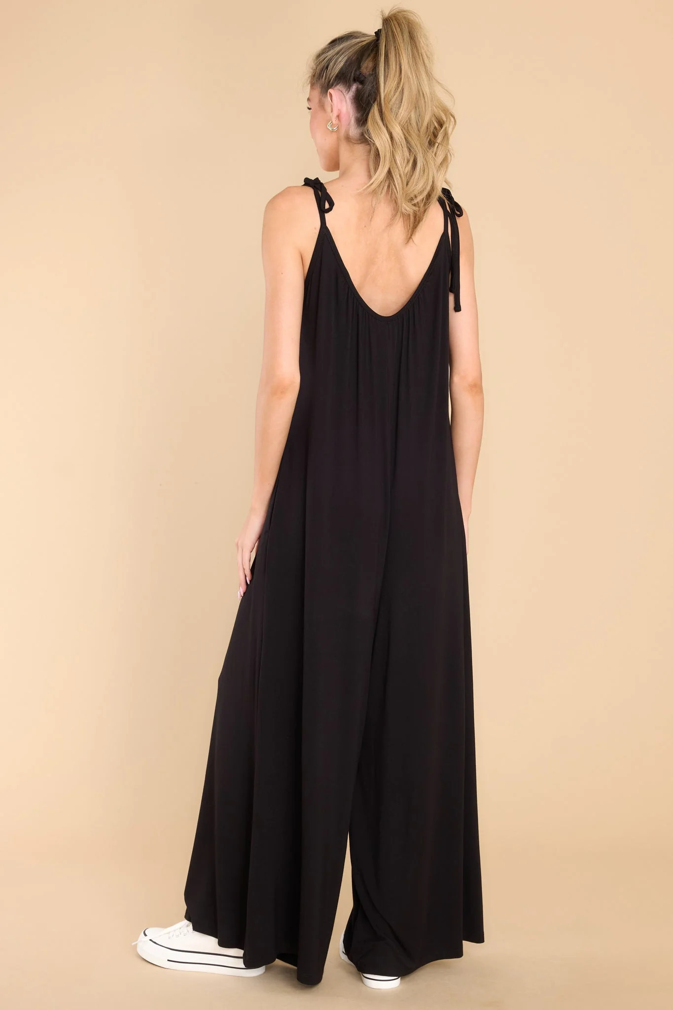 Eyes On The Future Black Jumpsuit | Red Dress 