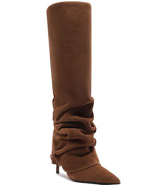 Schutz Mikki Up Cloak Suede Tall Boots | Dillard's | Dillard's