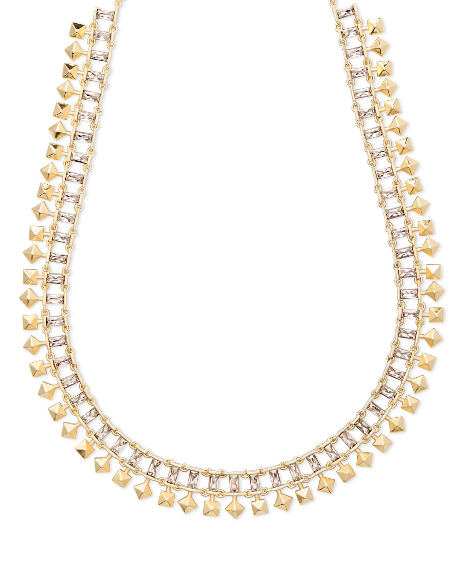 Oscar Gold Choker Necklace in Smoky Crystal | Kendra Scott