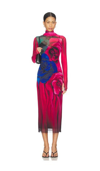 AFRM Shailene Dress in Red. - size L | Revolve Clothing (Global)