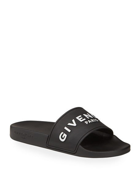 Logo Rubber Sandal Slide | Neiman Marcus