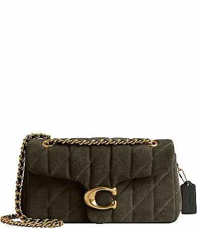 COACH Quilted Suede Tabby 26 Shoulder Bag - Olive | Dillard's