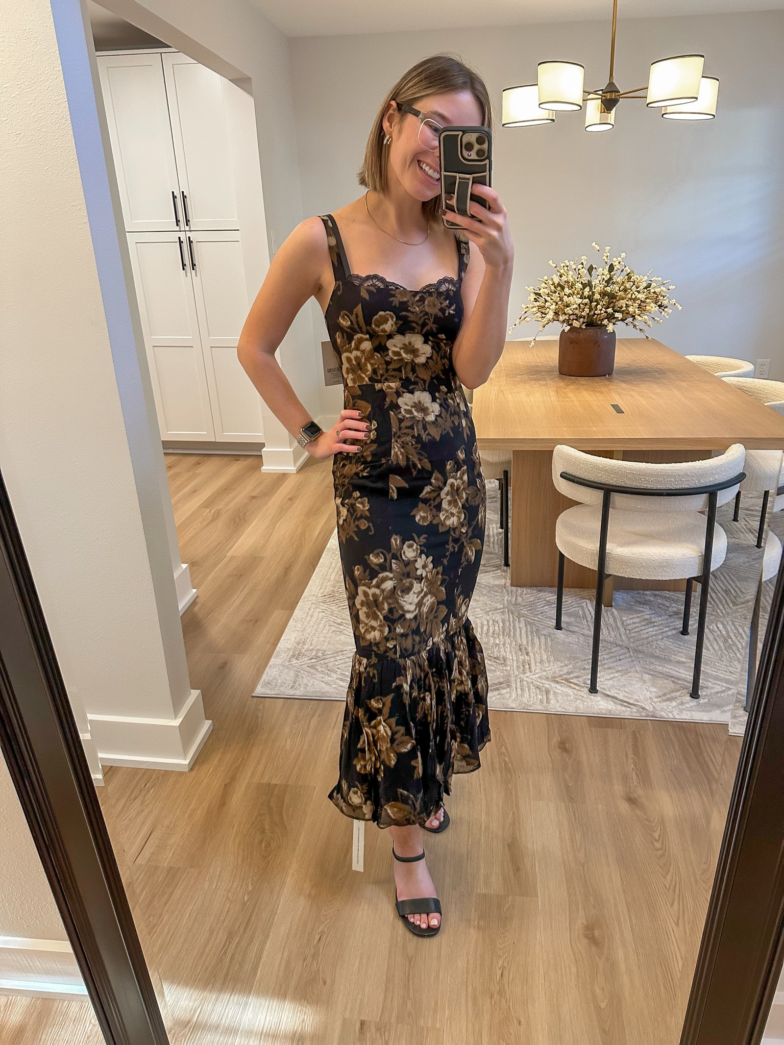 Reformation Irisa dress in Grand Dame size 0 - fit is a little off with extra fabric in the back and not quite enough stretch in the front, but I love it so much😍 

It keeps selling out and restocking so be sure to turn on post notifications to be notified when it’s back in stock! Comes in petite as well as other colors and styles 

Wedding guest dress, fall wedding guest dress, maxi dress, floral dress, event dress 

#LTKWedding #LTKParties #LTKStyleTip