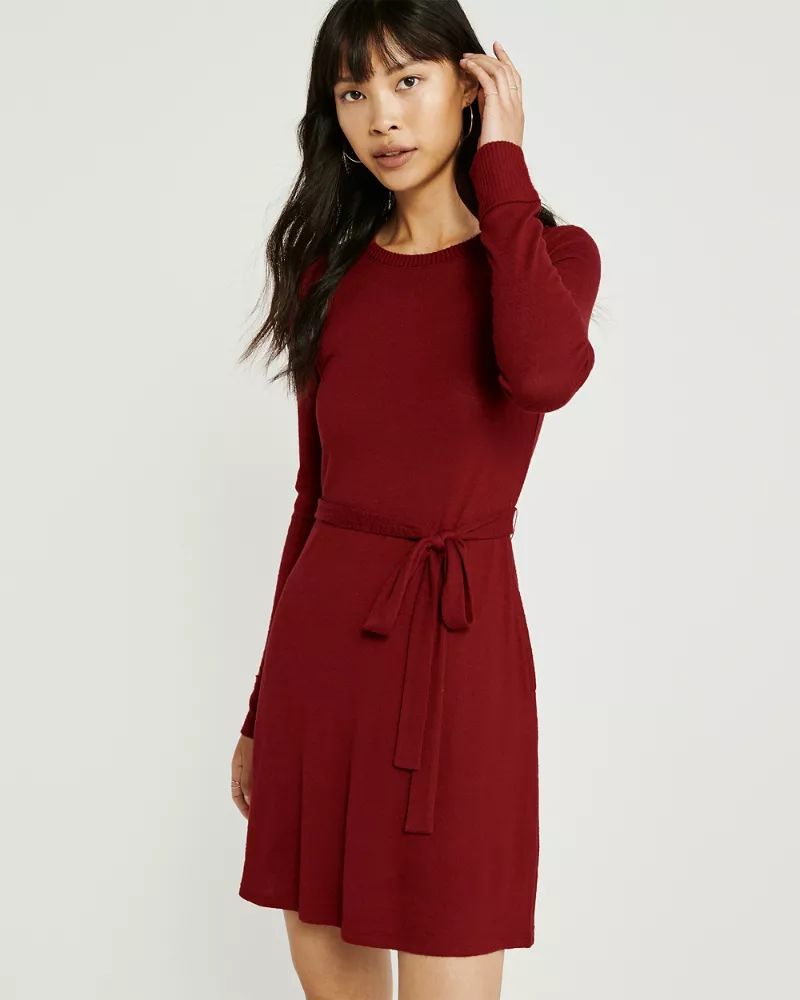 Belted Cozy Dress | Abercrombie & Fitch US & UK