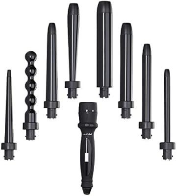 NUME Octowand 8-in-1 Curling Wand Set, 8 Interchangeable Ceramic Barrels Hair Wand 13mm to 32mm, ... | Amazon (US)