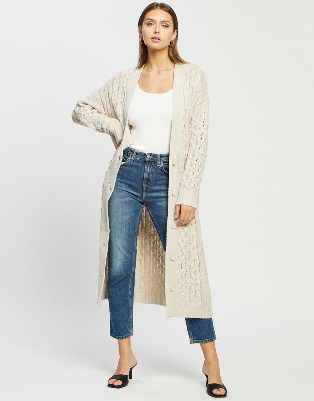 Cosmo Cable Longline Cardigan | THE ICONIC (AU & NZ)