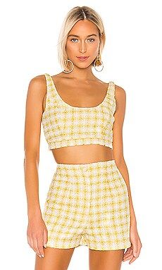 NBD Shawna Top in Yellow & White from Revolve.com | Revolve Clothing (Global)