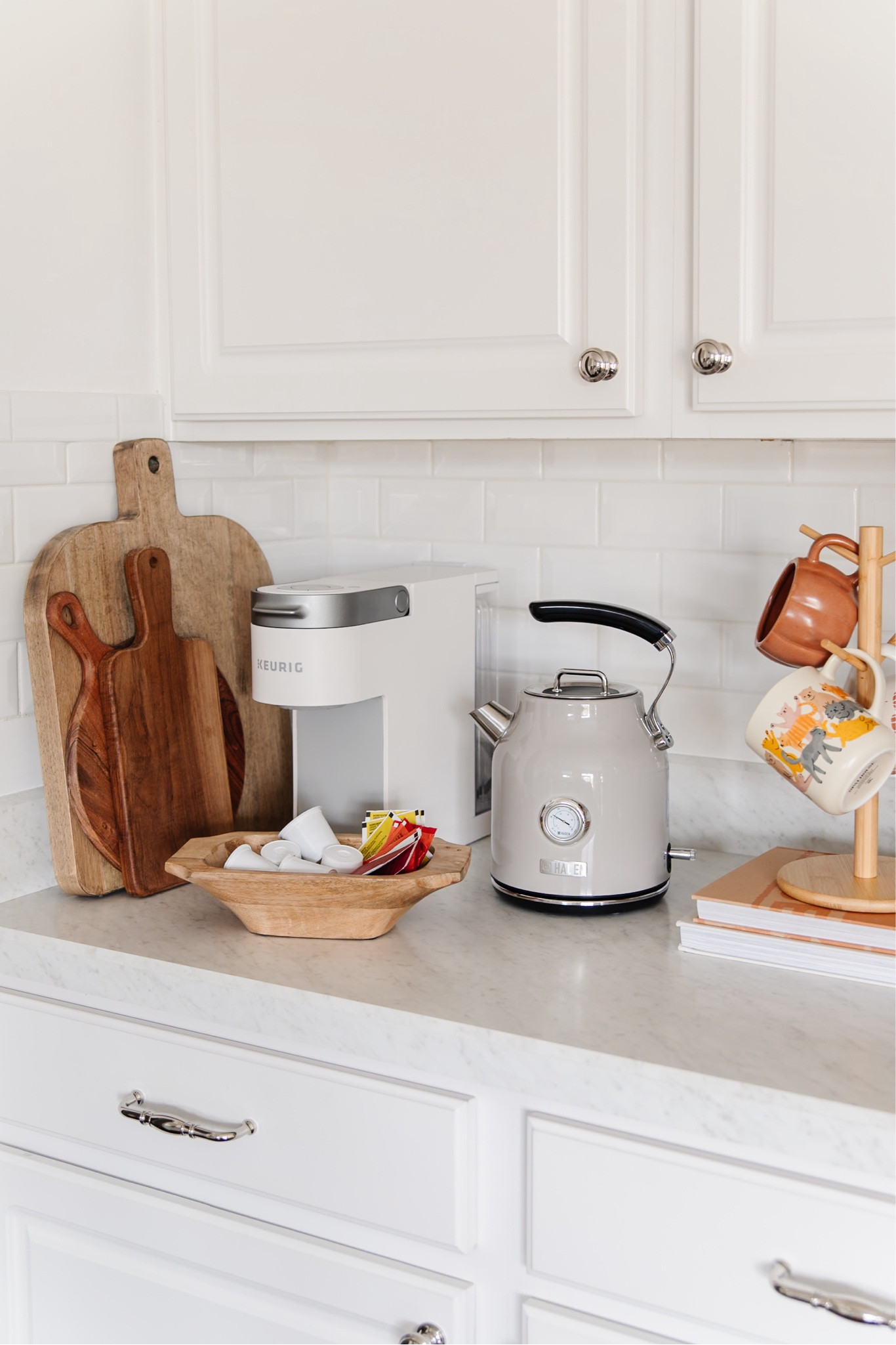The new schedule and after-school activities can be exhausting for parents. #ad Why not set up a tea or coffee station for a little self care throughout the day! I chose this stainless steel electric kettle from @Wayfair because we are big tea drinkers at our house. I love the putty beige color and thermometer display that makes it easy to see when the hot water is the perfect temperature. We've also had this slim coffee machine for a few years and it is perfect for guests and hosting. #wayfair #wayfairpartner

#LTKBacktoSchool #LTKFamily #LTKHome