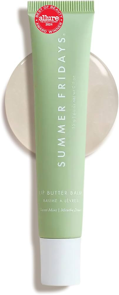 Summer Fridays Lip Butter Balm - Hydrating Overnight Lip Mask + Clear Gloss for Instant Shine - W... | Amazon (US)