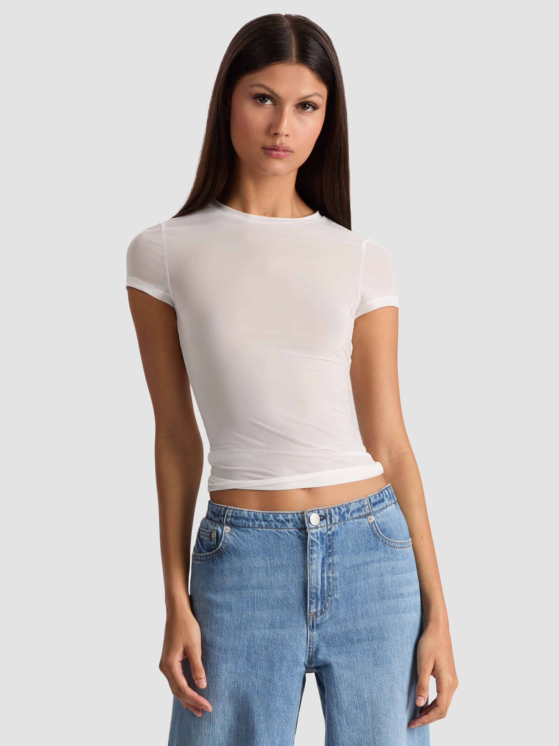 alice + olivia HOTTIE SHRUNKEN BABY TEE | Alice + Olivia