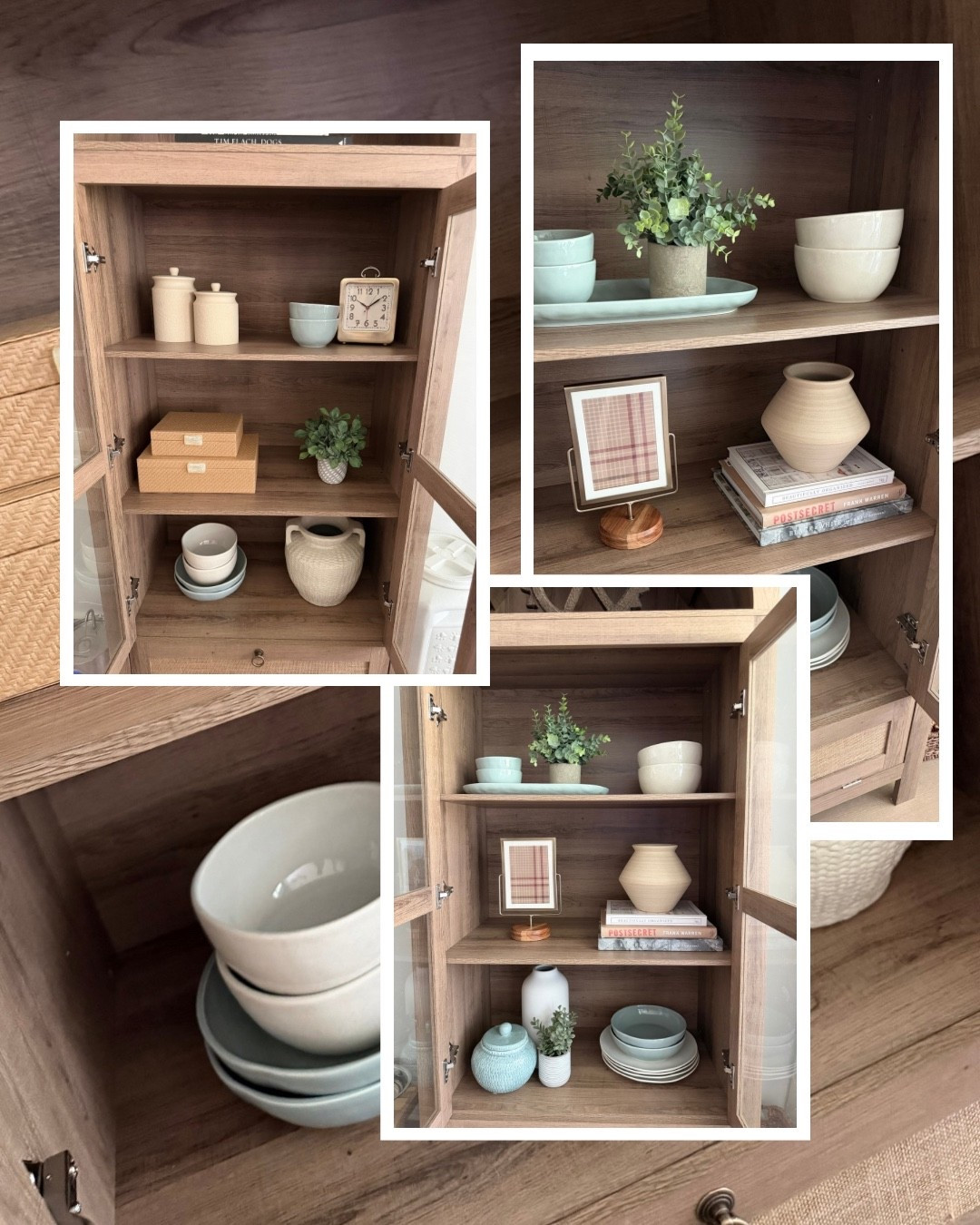 How we styled our arch cabinets in the dining room.

#LTKHome