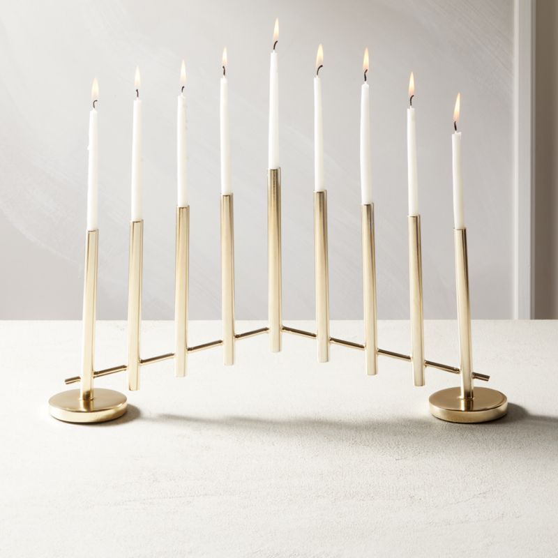 Architectural Menorah Candle Holder + Reviews | CB2 | CB2