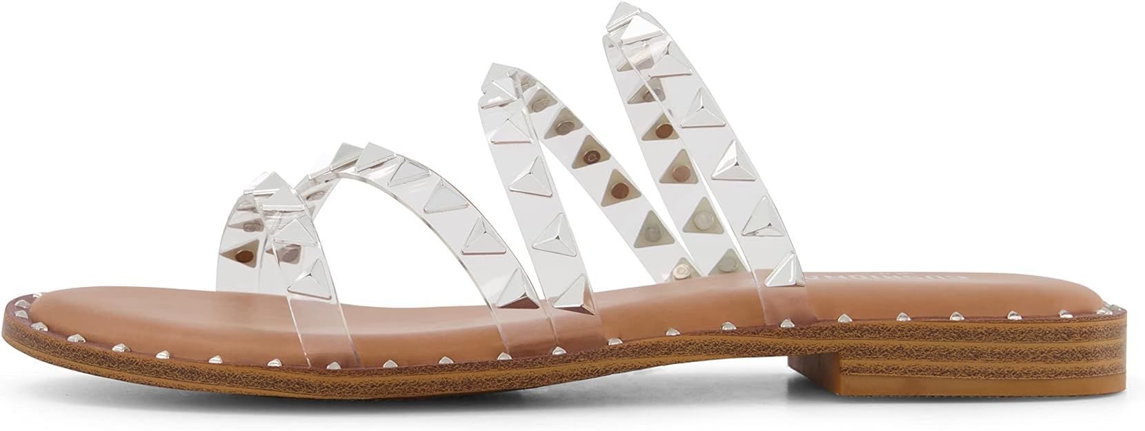 Cushionaire Women's Tonya Studded slide sandal with Memory Foam | Amazon (US)