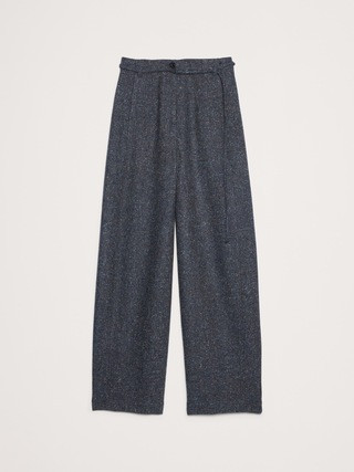 Ultra-High Rise Relaxed Barrel Donegal Pant | Banana Republic (US)