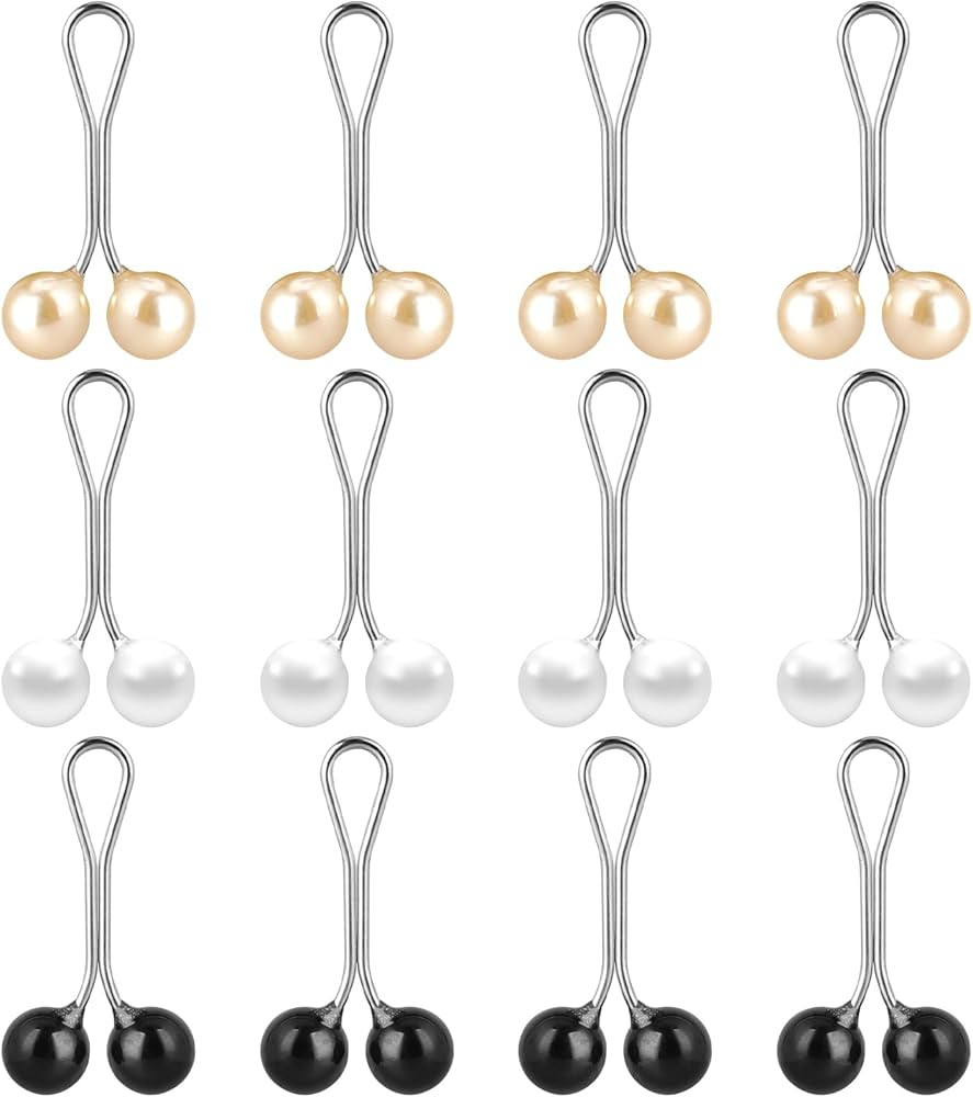 KALIONE 12 Pcs Cute Hijab Pins, Pearl Scarf Clips, Hooks, Brooch Pins, Multicolor Headscarf Acces... | Amazon (US)