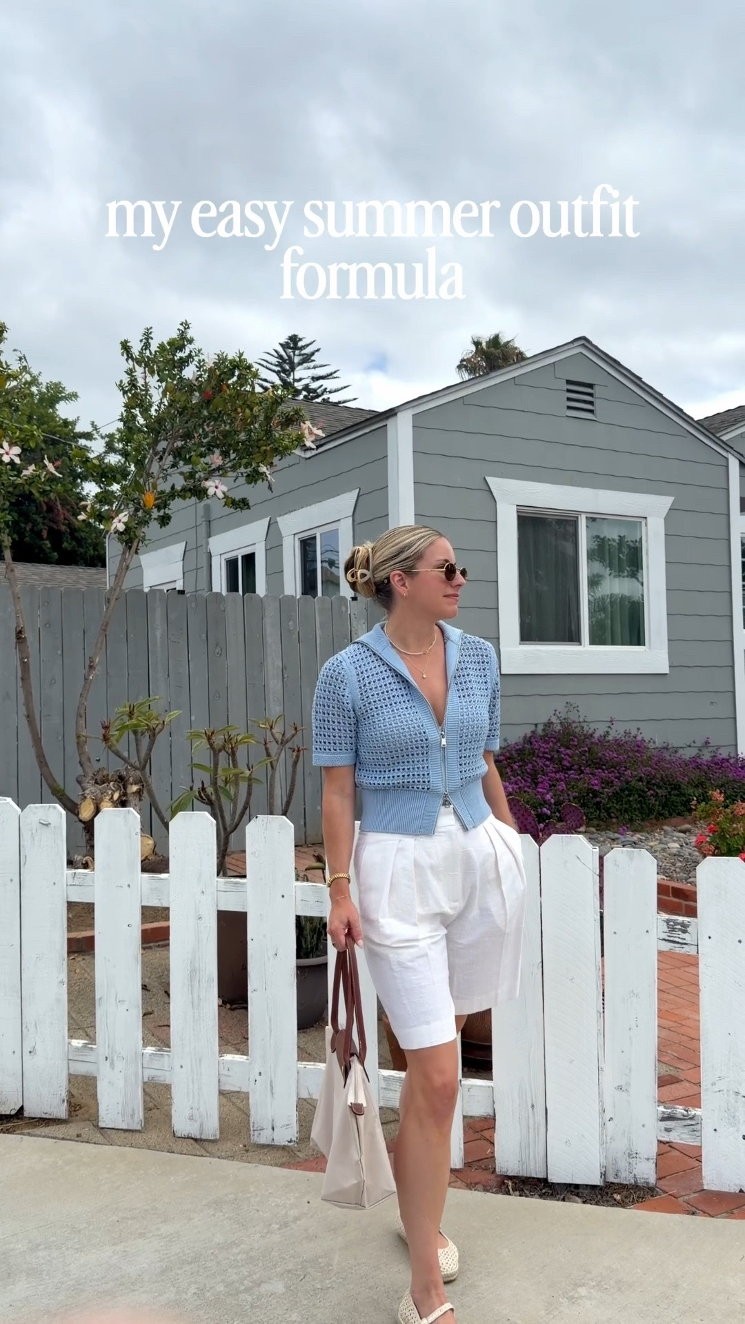 One of my favorite easy summer outfits lately ☁️

I styled my LilySilk silk separates with similar white linen shorts, my Sézane espadrilles, and my Longchamp tote for an effortless look that feels polished without trying too hard.

Perfect for coffee runs, errands, or slow summer weekends 🤍

Linked everything below, including a similar pair of shorts!

#LTKootd #LTKWorkwear #LTKSeasonal