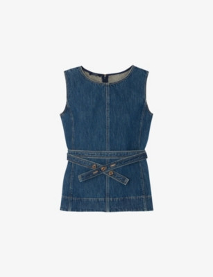 Chance Belted Denim Top | Selfridges