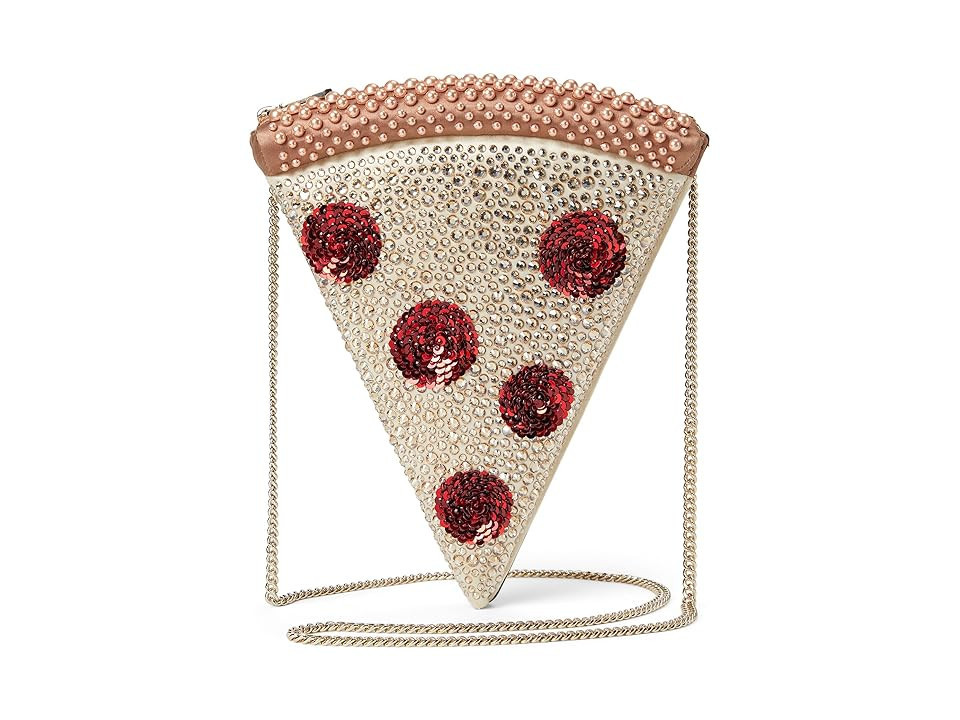 Kate Spade New York Slice Crystal Embellished Fabric 3-D Pizza Crossbody Women's Handbags, Satin | Zappos