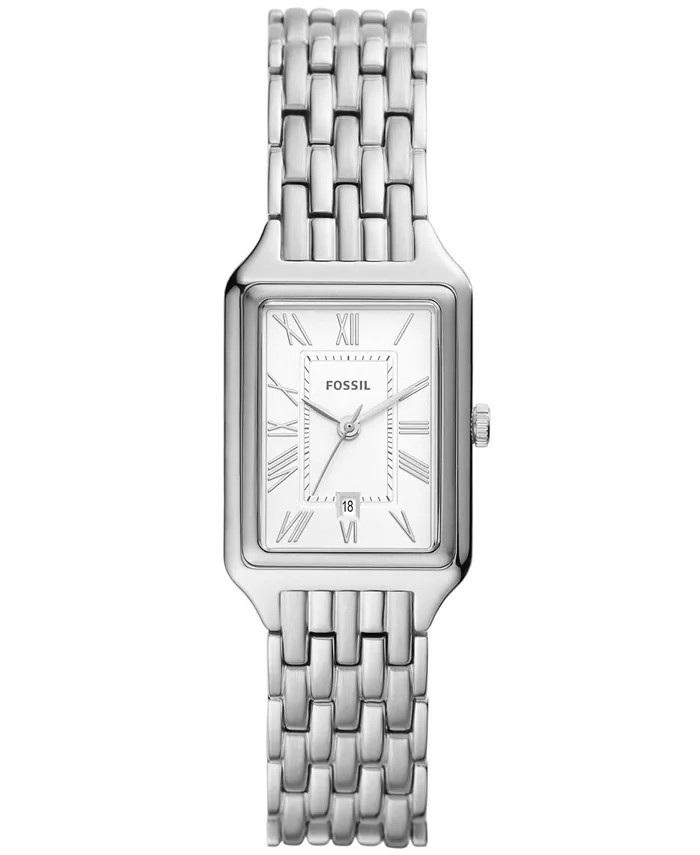 Women's Raquel Silver-Tone Stainless Steel Bracelet Watch, 23mm | Macy's