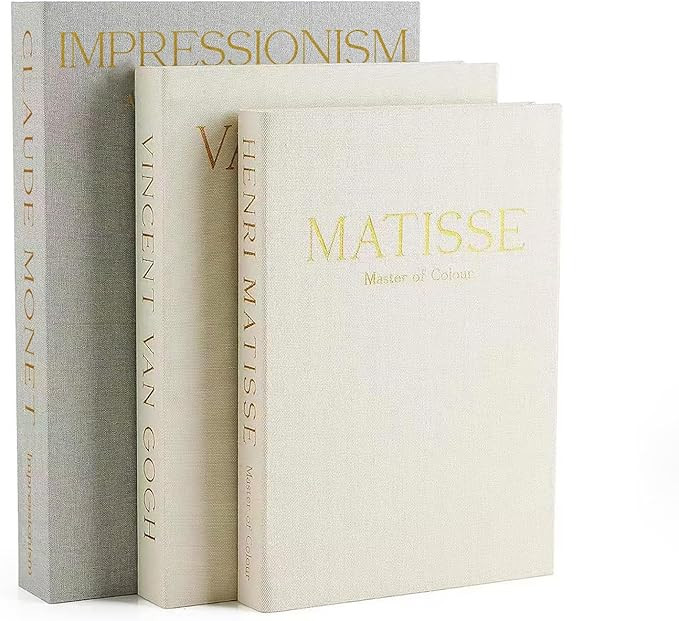 Aounik Set of 3 Linen Decorative Books for Home Decor,Faux Decor Book for Decoration,Aesthetic Bo... | Amazon (US)