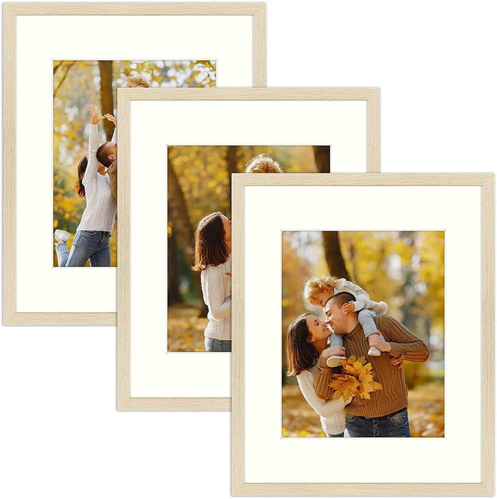 Frametory, 16x20 Wall Frame - 11x14 Photos with Ivory Mat or 16x20 Pictures Without Mat - Real Gl... | Amazon (US)