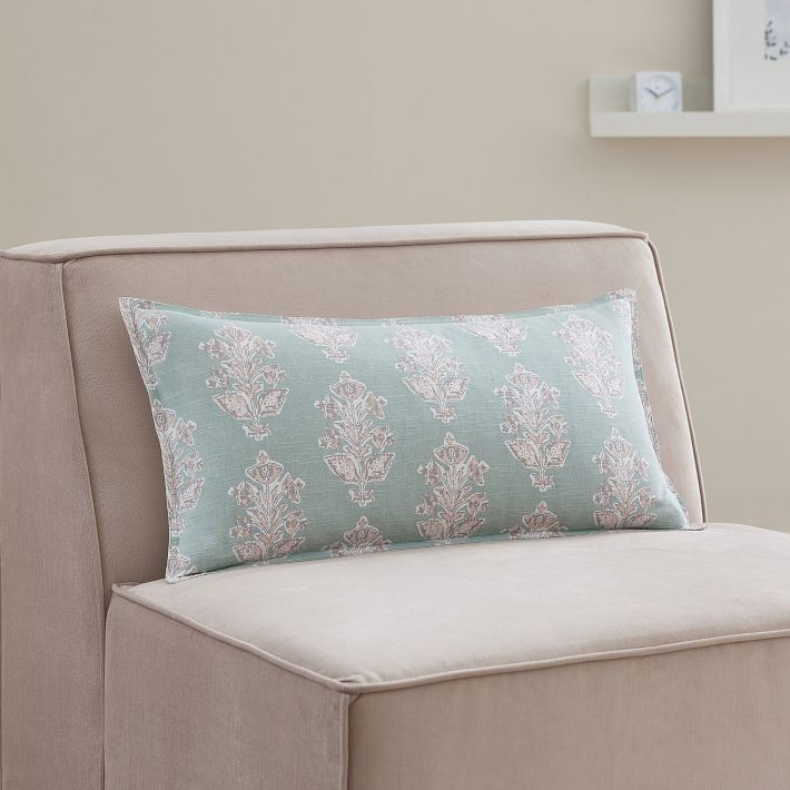 Laia Floral Reversible Lumbar Pillow Cover | Pottery Barn Teen