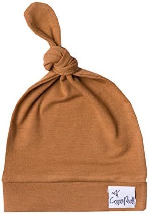 Copper Pearl Baby Beanie Hat Top Knot Stretchy Soft Camel | Amazon (US)