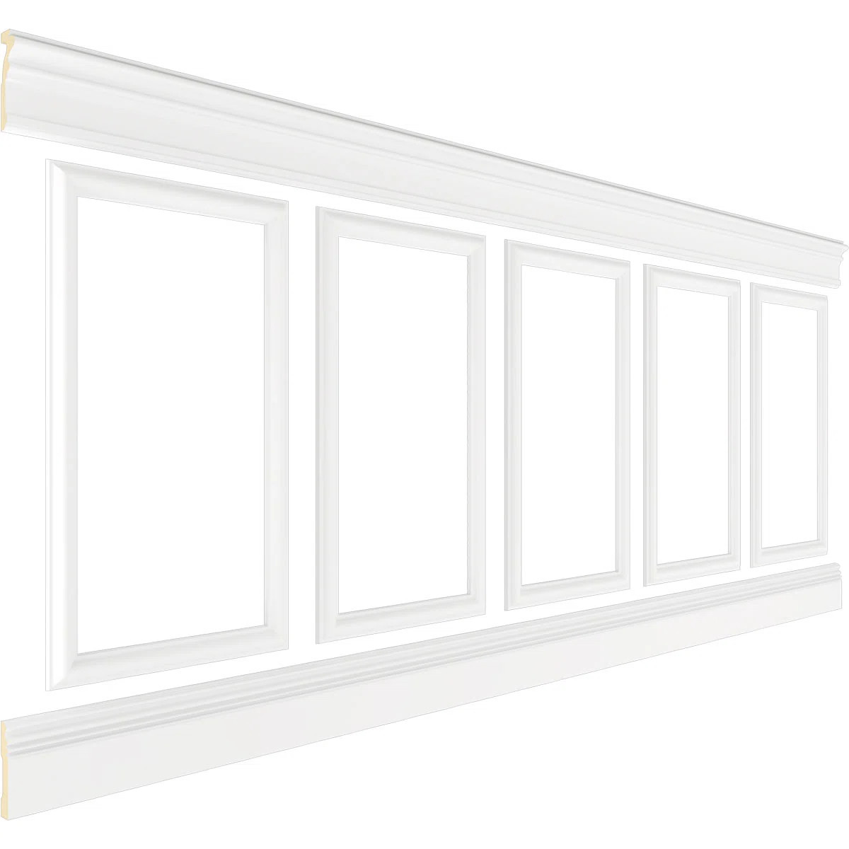 40'' H x 94.5'' W x 0.5'' D Urethane Wainscot Paneling | Wayfair North America