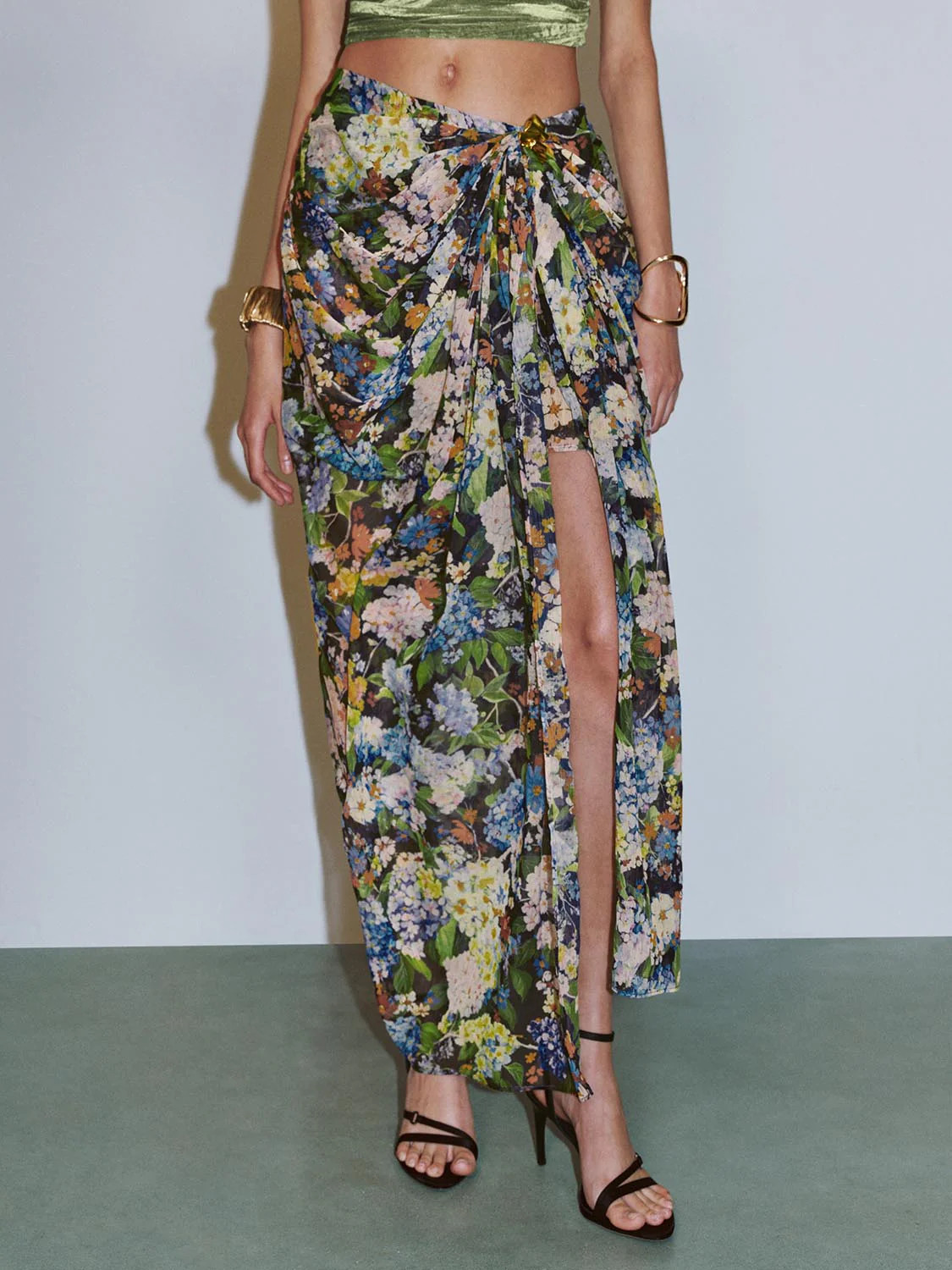 Floral Draped Skirts | Urban Revivo