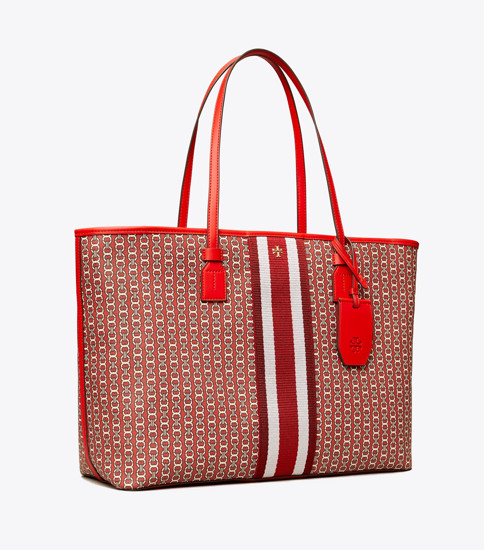 Gemini Link Canvas Top-Zip Tote Bag | Tory Burch (US)