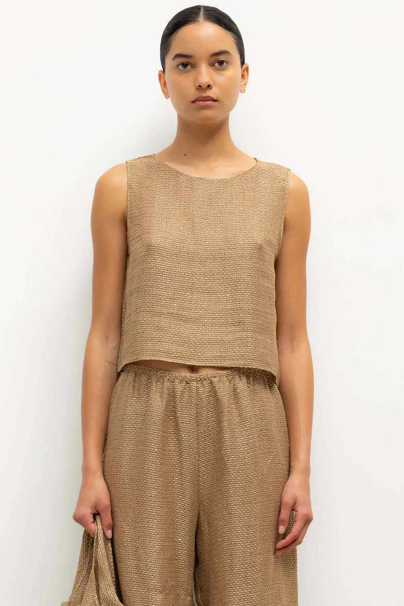 Stella Crop Sleeveless Crew | LESET