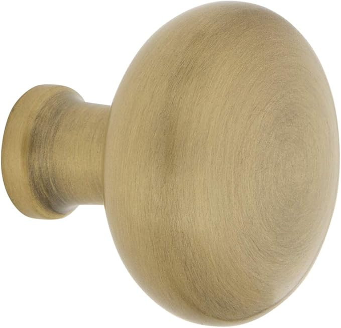 Nostalgic Warehouse New York Brass 1 3/8" Cabinet Knob in Antique Brass | Amazon (US)
