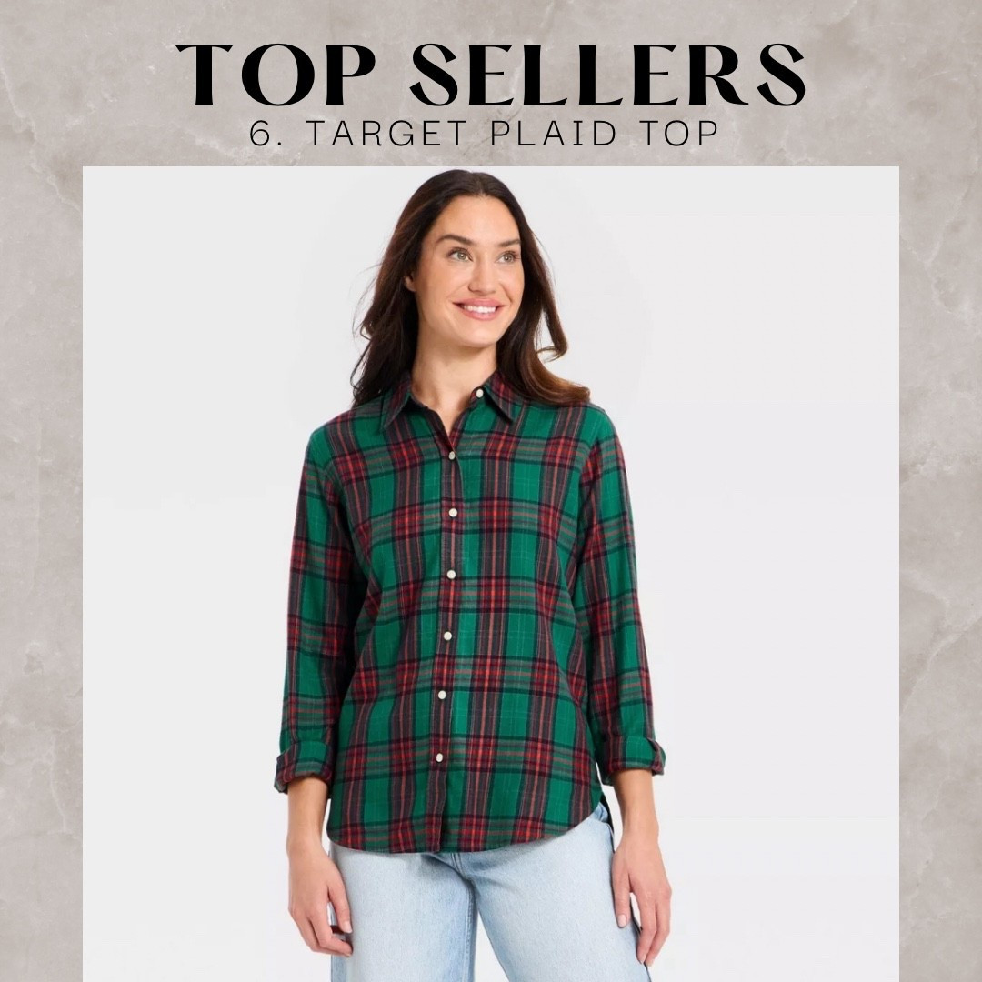 Weekly best seller 
Target plaid top 

#LTKSaleAlert #LTKFindsUnder50 #LTKFindsUnder100