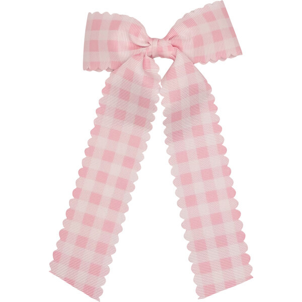 Gingham Bow, Pink | Maisonette
