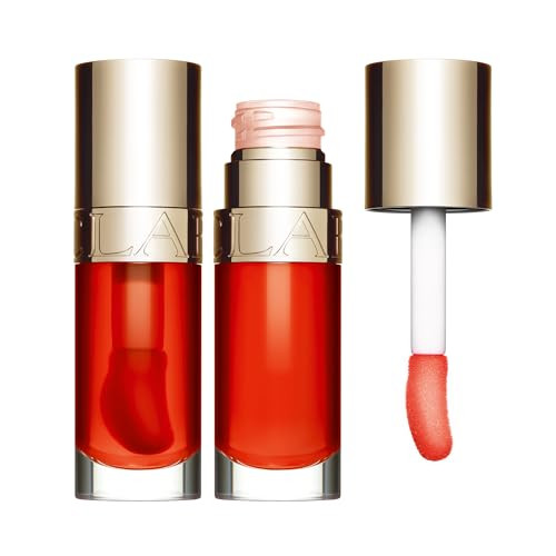 Clarins Lip Comfort Oil | Soothes, Comforts, Hydrates and Protects Lips | Sheer, High Shine Finish | Visibly Plumps | 93% Natural Ingredients | Organic Sweetbriar Rose Oil, Rich in Omega-6 and Omega-3 | Amazon (US)