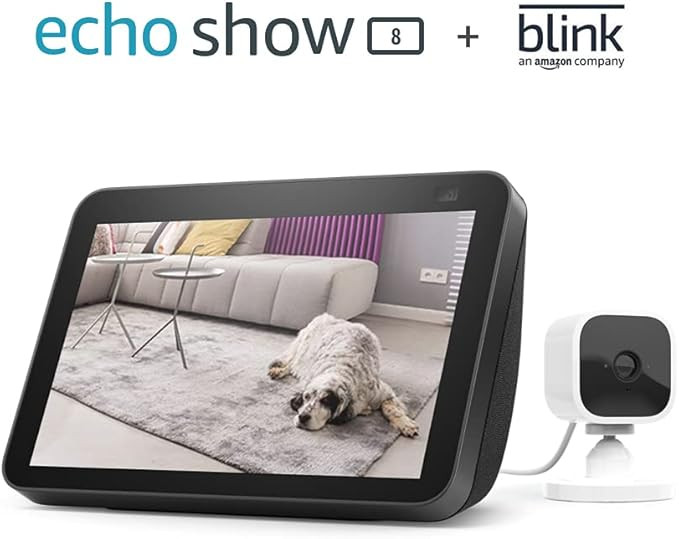 Echo Show 8 (2nd Gen, 2021 release) - Charcoal bundle with Blink Mini | Amazon (US)