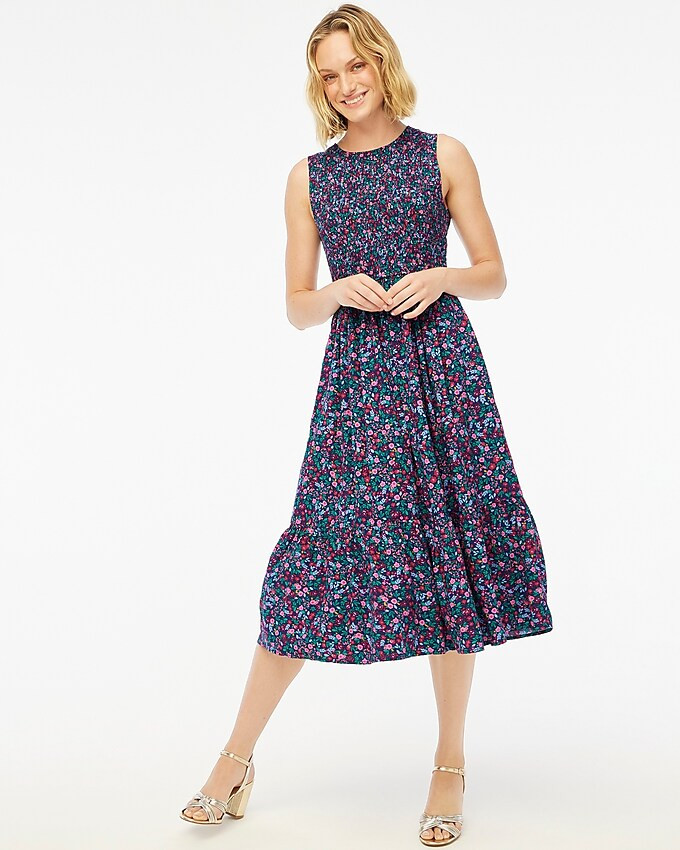 Smocked midi dress | J.Crew Factory