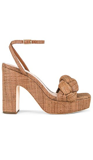 Fae Platform Sandal in Brown | Revolve Clothing (Global)