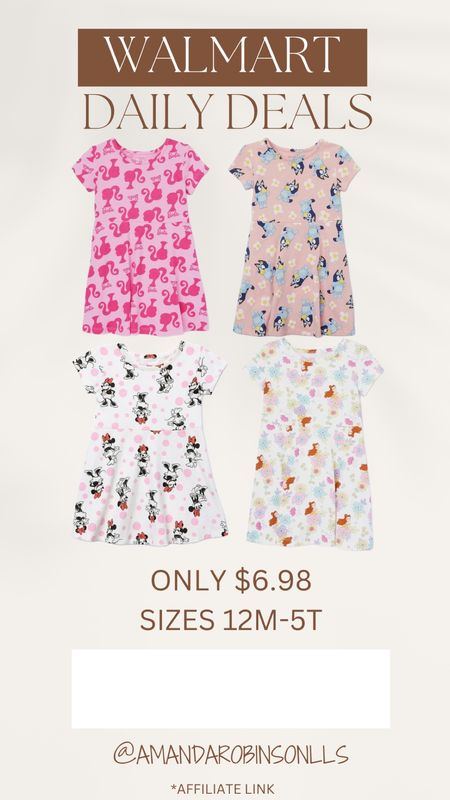 Walmart Daily Deals
Toddler/girl dresses 

#LTKSaleAlert #LTKKids