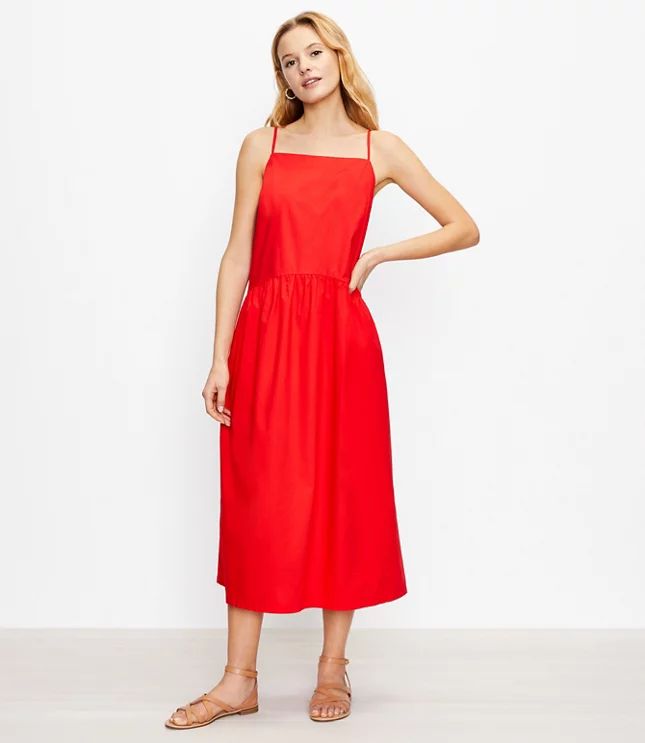 Strappy Halter Midi Dress | LOFT | LOFT