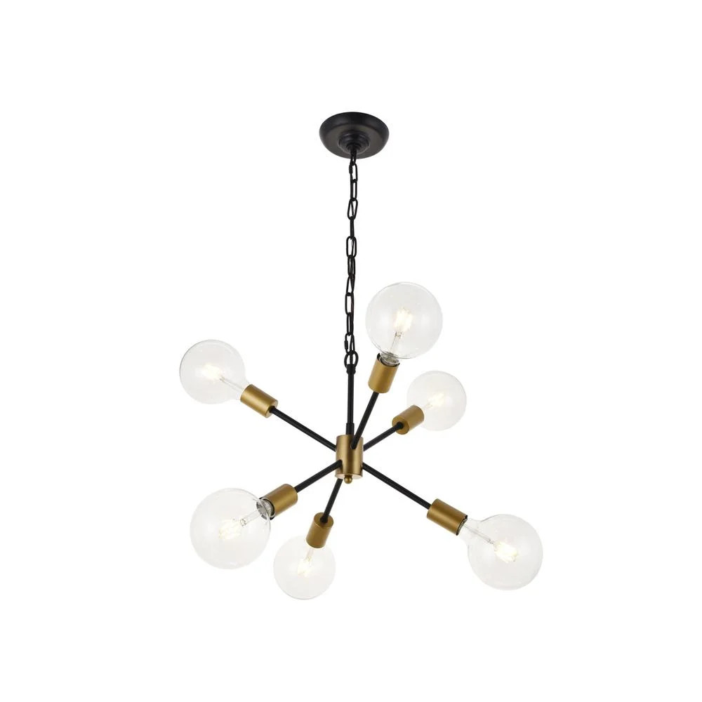 Nolan 6 Light matte black Pendant - Walmart.com | Walmart (US)